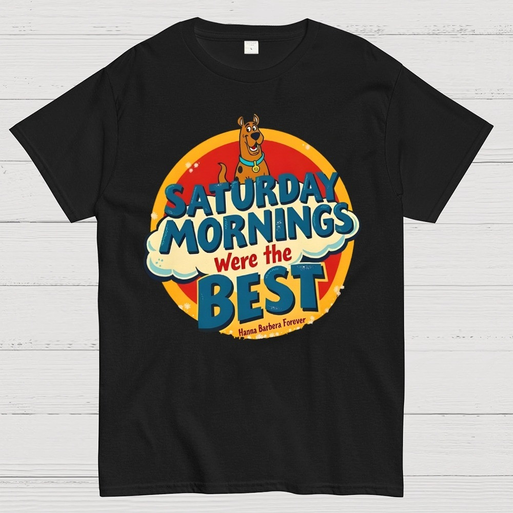 80s Saturday Mornings Were The Best T-Shirt Scooby-Doo Hanna-Barbera Cartoon Nostalgia-1