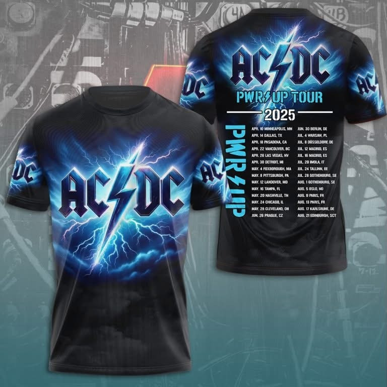 AC'DC Power Up Tour 2025 T-Shirt AC'DC Tour Merchandise Die Hard Fan Gifts-1