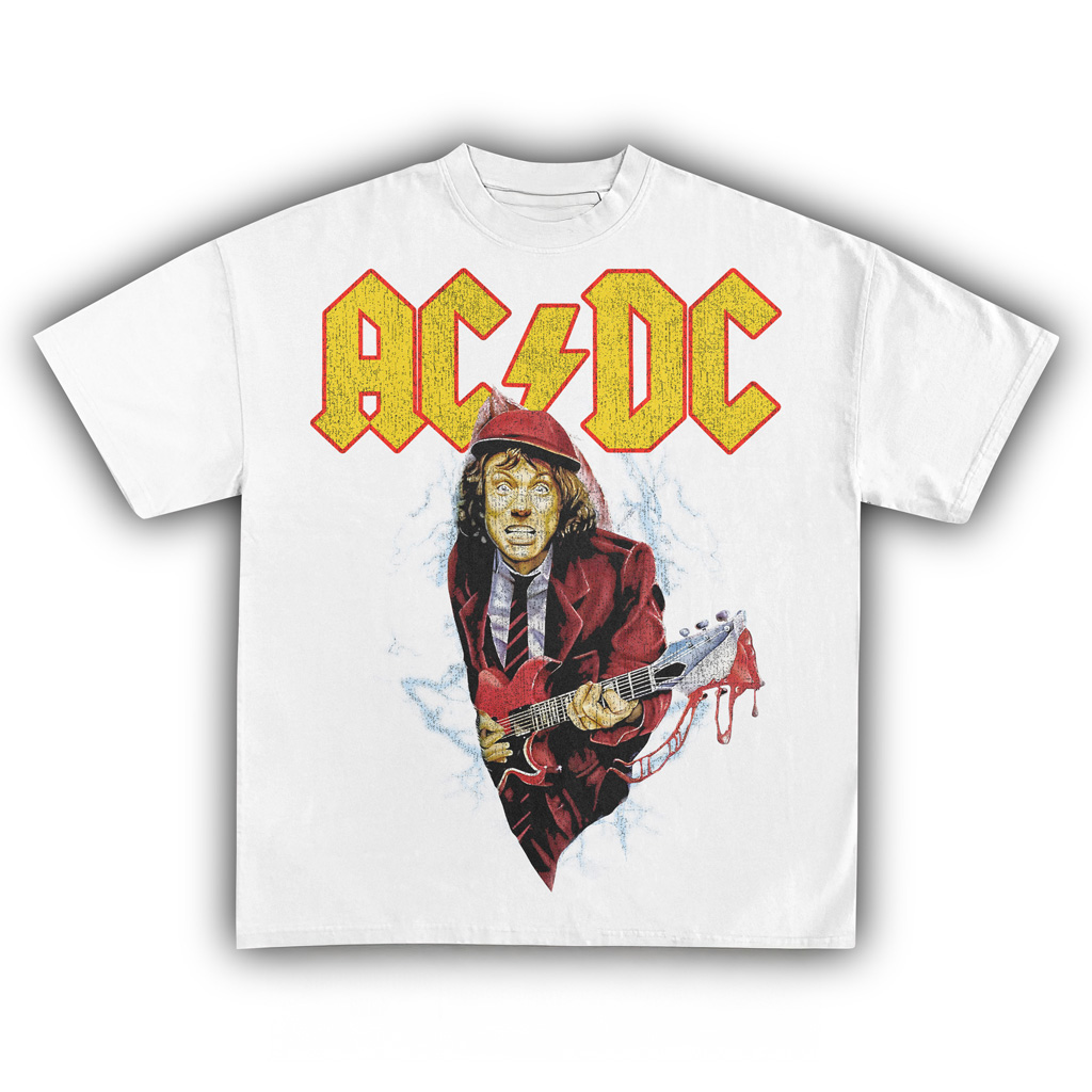 ACDC Vintage T-Shirt ACDC Merch Christmas Presents For Music Lovers-1
