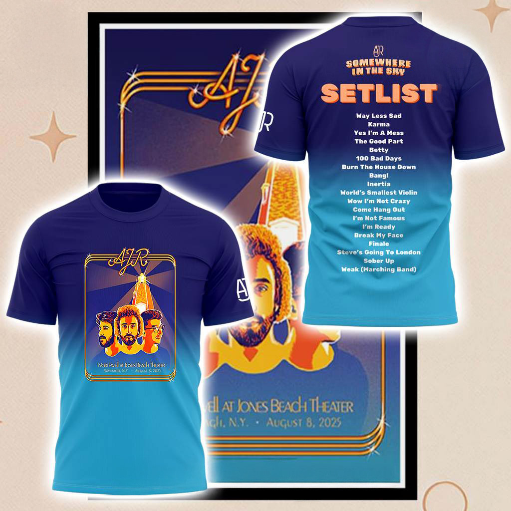 AJR Tour 2025 Setlist Special Shirt AJR Merch Christmas Gifts For Pop Fans-1