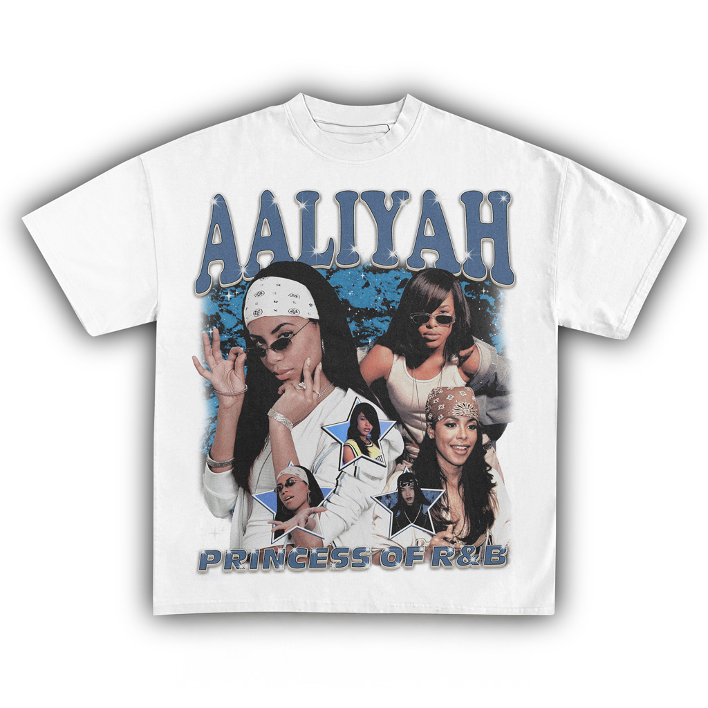 Aaliyah Vintage T-Shirt Princess Of RB Shirt Gifts For Music Fans-1 Aaliyah Vintage T-Shirt Princess Of RB Shirt Gifts For Music Fans-1