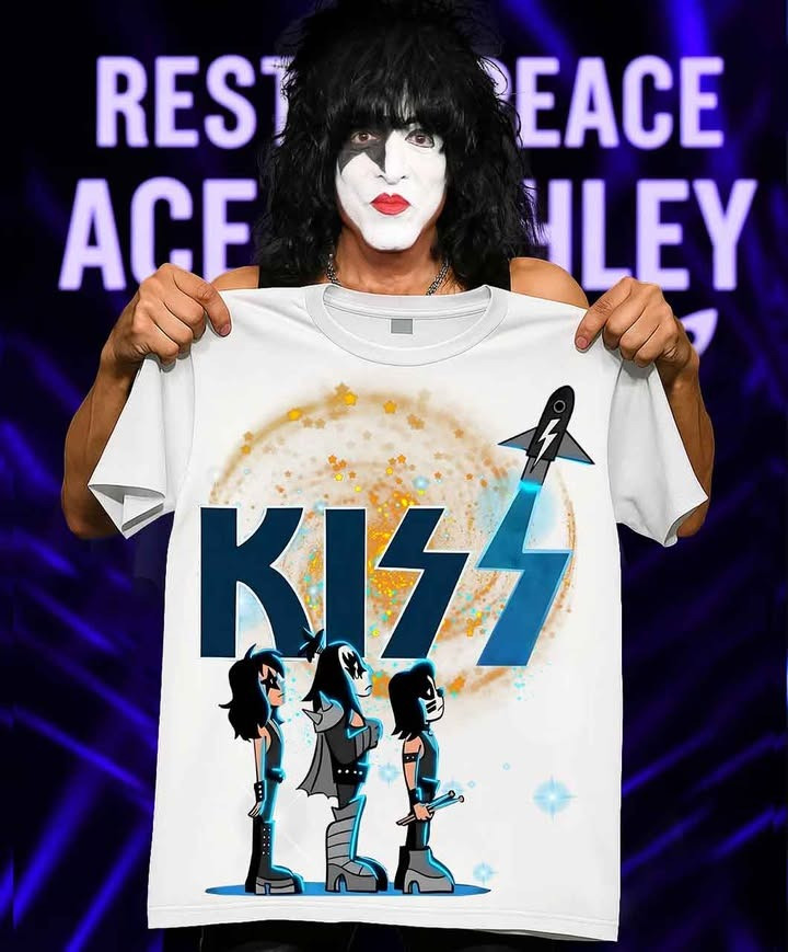 Ace Frehley Kiss Cartoon Band T-Shirt Ace Frehley Merch Gifts For Rock Music Lovers-1