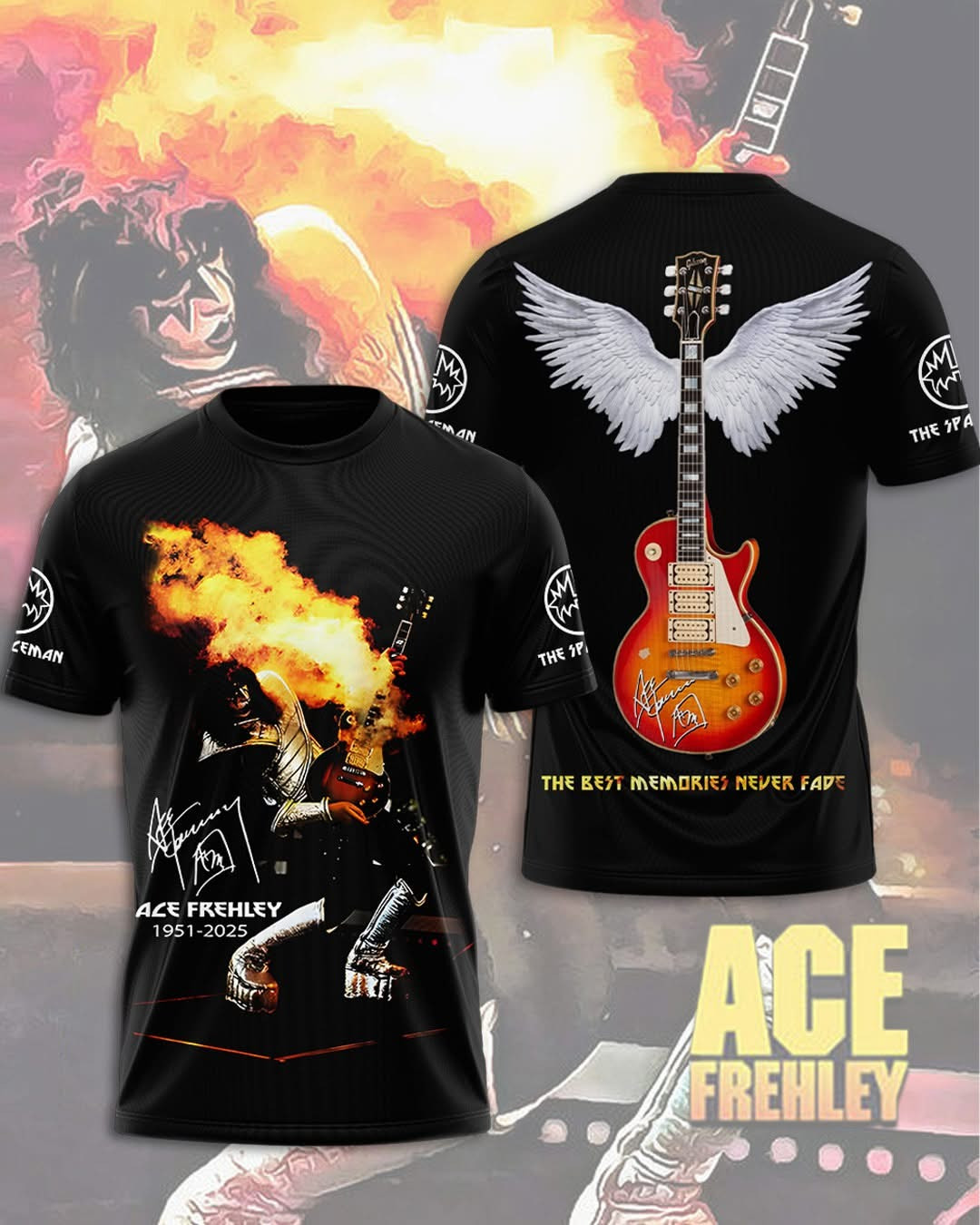 Ace Frehley The Best Memories Never Fade T-Shirt Ace Frehley Merch Gifts For Rock Lovers-1