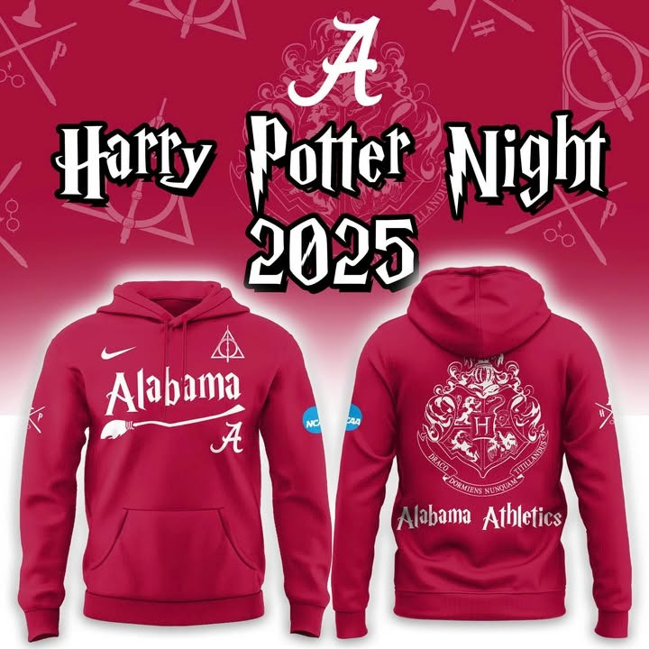Alabama Crimson Tide x Harry Potter Night 2025 Hoodie Fan Merch Football Game Day Gifts-1