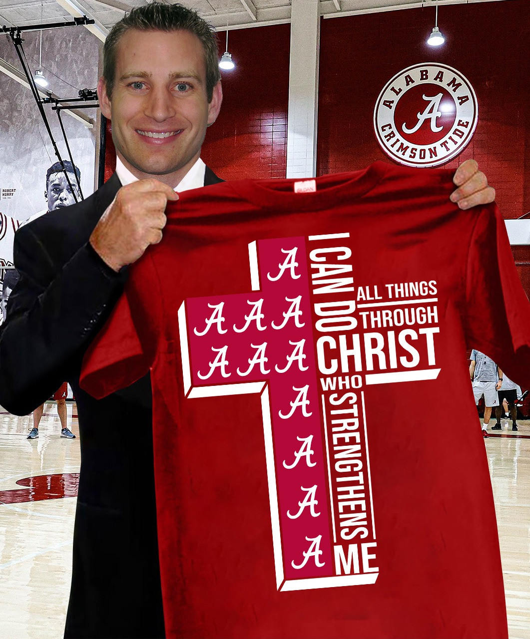 Alabama Faith T-Shirt I Can Do All Things Through Christ Who Strengthens Me Fans Gifts-1