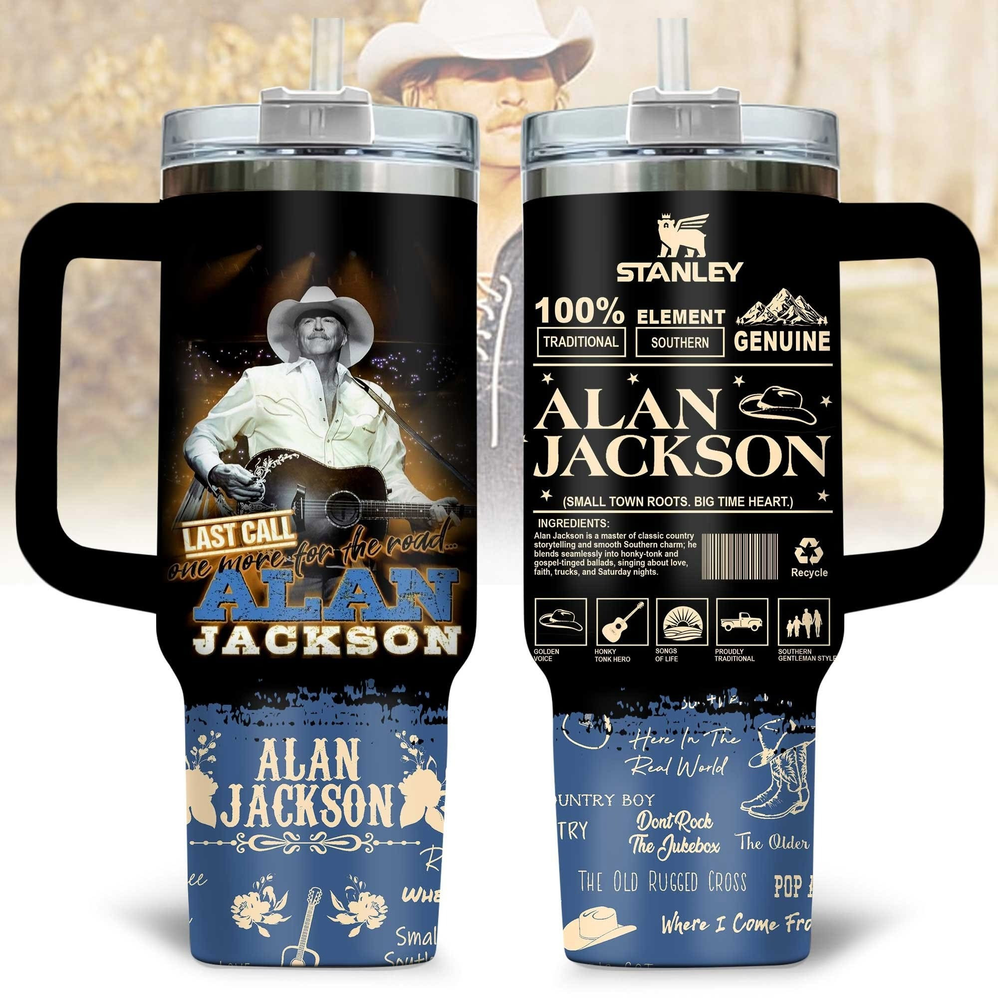Alan Jackson Tumbler Merchandise Themed Gifts For Country Music Lovers Fans-1