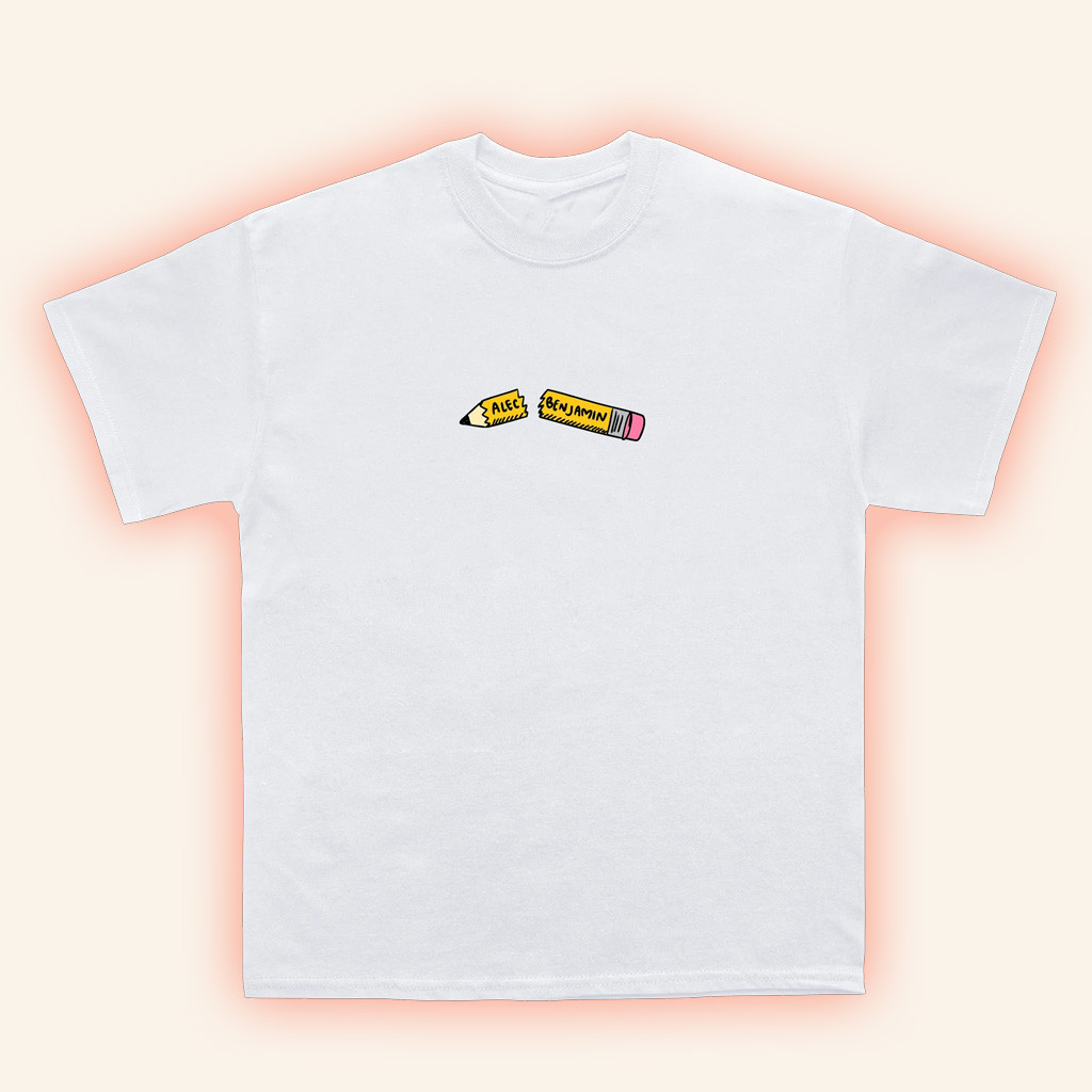Alec Benjamin Merch Pencil T-Shirt Gifts For Best Friends-1