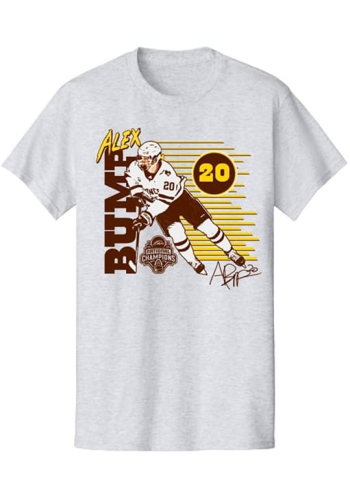 Alex Bump T-Shirt Western Michigan National Championship Gear 2025 Shirt NCAA Ice Hockey-1