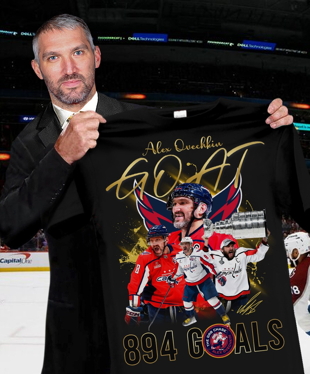 Alex Ovechkin 895 Shirt Scored 895 Goals Most Goals In NHL History Hockey Fan Tee Merch-1