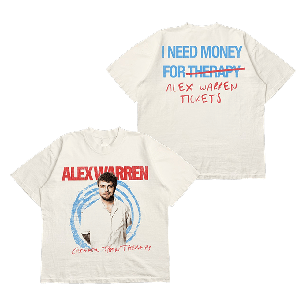Alex Warren Merch Alex Warren T-Shirt Cheaper Than Therapy Tour Merch Father's Day Gifts-1