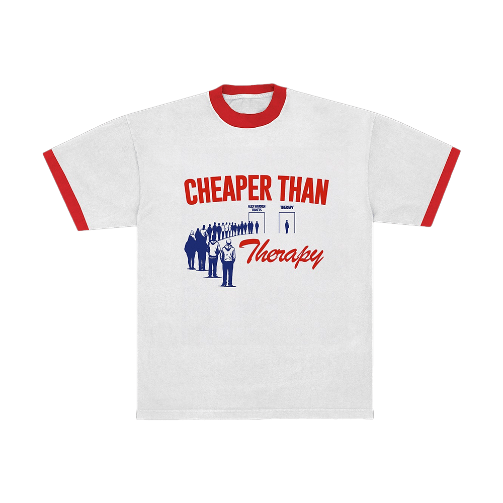 Alex Warren Merch T-Shirt Che aper Than Therapy Tour Merch Gifts For Girlfriend Gifts For Fans-1