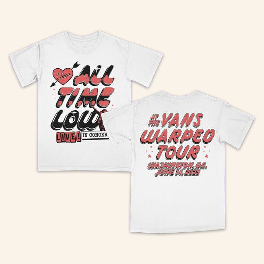 All Time Low Merch Live At Warped Tour T-Shirt Meaningful Gifts For Boyfriend Gifts For BFF-1