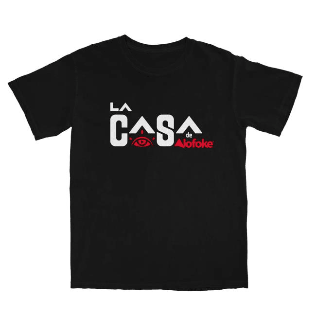 Alofoke Merch La Casa 2 Black T-Shirt Christmas Gifts Ideas For Alofoke Lovers-1