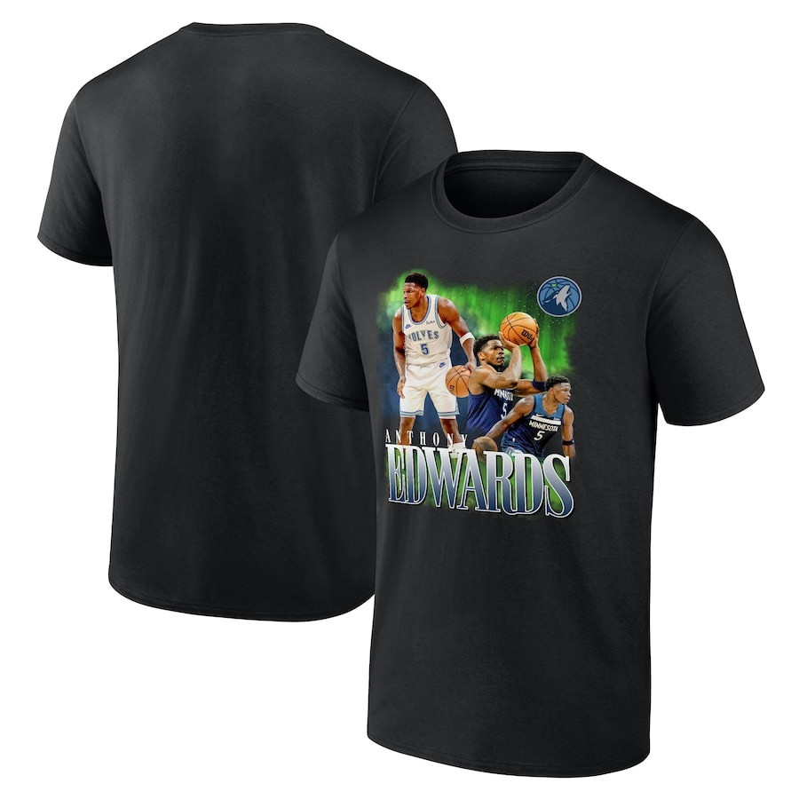 Anthony Edwards T-Shirt Minnesota Timberwolves Notorious 3.0 Player Fan Gift Ideas-1