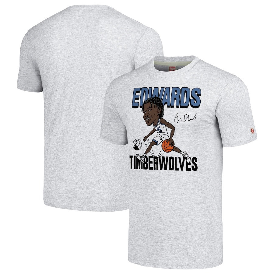 Anthony Edwards T-Shirt Signature Minnesota Timberwolves Basketball Fans Gifts-1