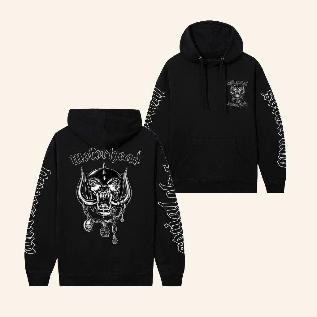 Anti Social Social Club Merch ASSC X Motorhead Social Pig Hoodie Gifts For Dad-1