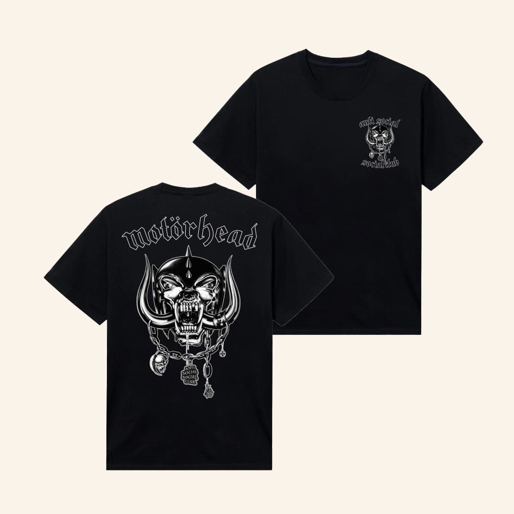 Anti Social Social Club Merch ASSC X Motorhead Social Pig Shirt Gifts For Father-1