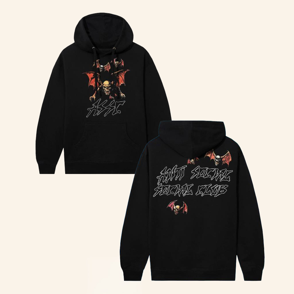 Anti Social Social Club Merch Assc Get Metal Hoodie Gifts For Dudes-1