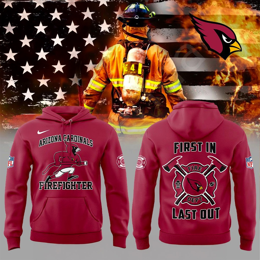 Arizona Cardinals Firefighter Appreciation 2025 Hoodie Arizona Cardinals Merch Gift For Dad-1 Arizona Cardinals Firefighter Appreciation 2025 Hoodie Arizona Cardinals Merch Gift For Dad-1