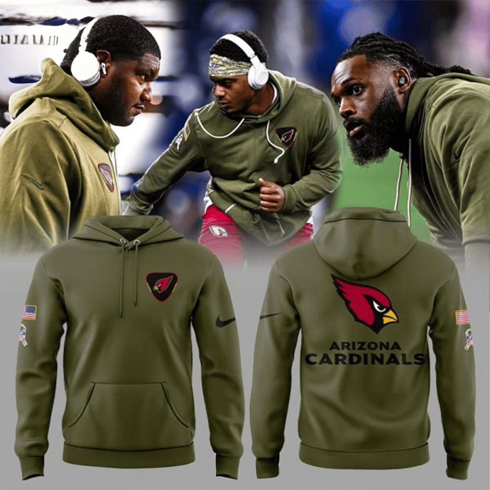Arizona Cardinals Salute To Service 2025 Hoodie Arizona Cardinals X Military Clothing Gifts-1