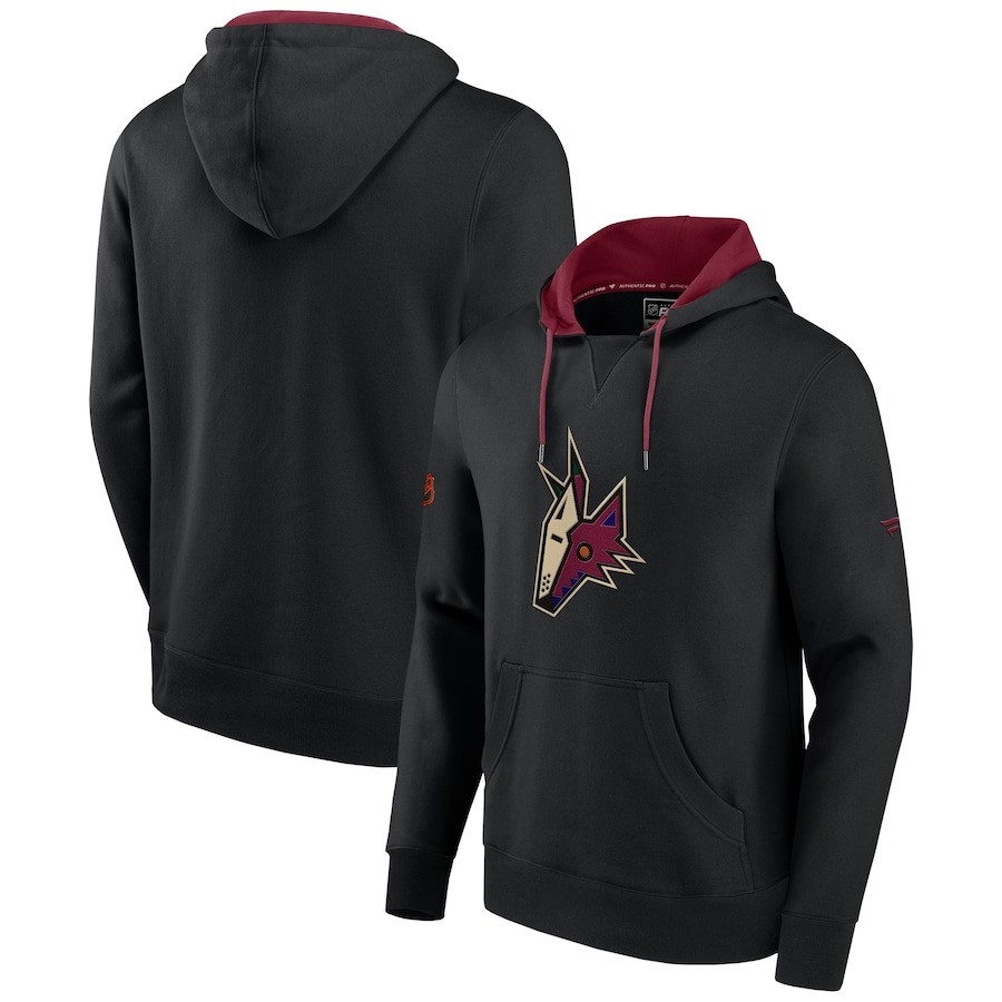 Arizona Coyotes Hoodie Black Special Edition 2.0 Team Logo Pullover Hoodie Hockey Fan Merch-1