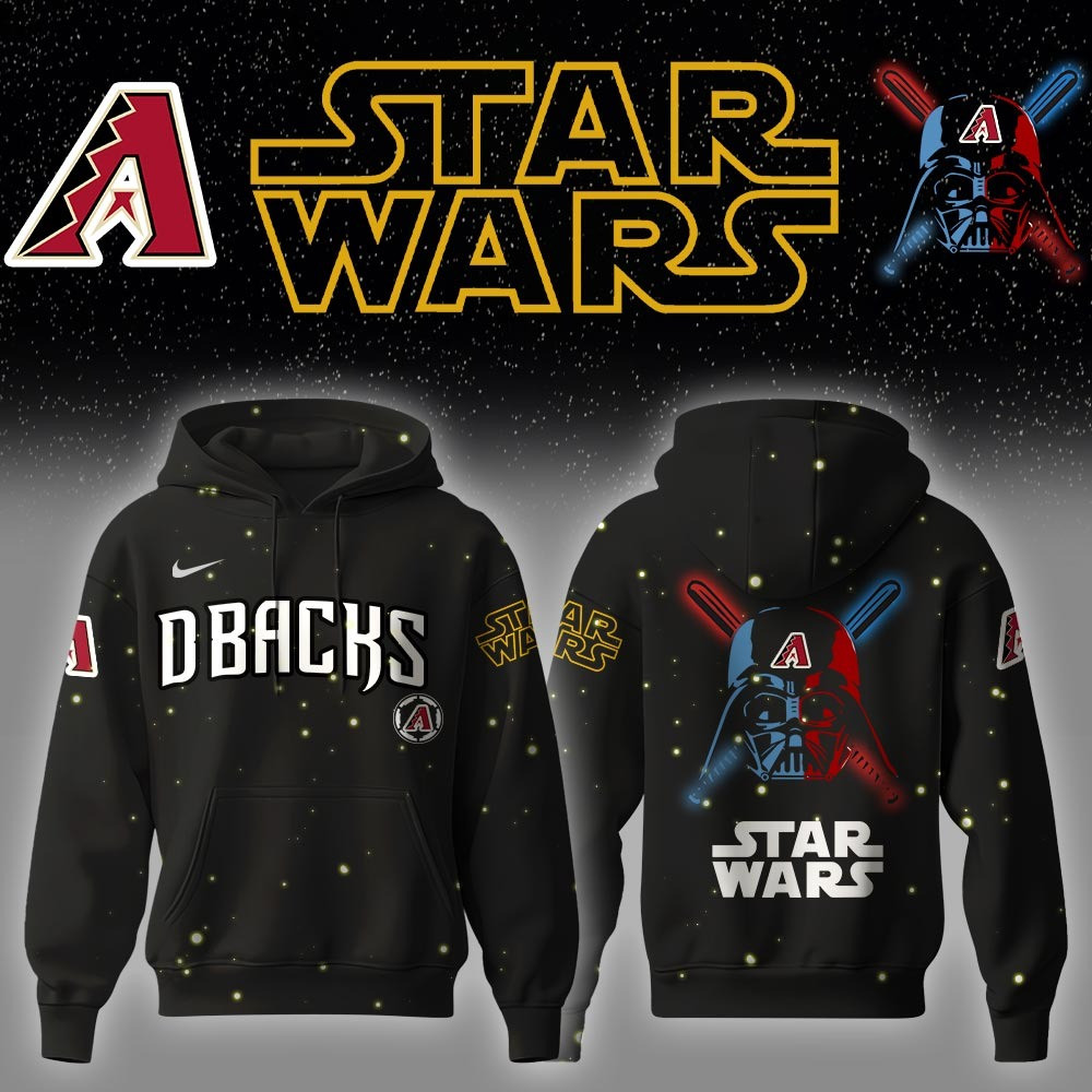 Arizona Diamondbacks MLB x Star Wars Hoodie Best Gifts For Baseball Lovers Fans For Him-1