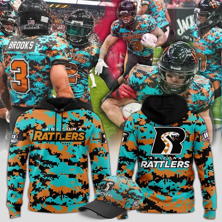 Arizona Rattlers Military Nights Collections 2025 Hoodie Football Merch Gifts For Fans-1
