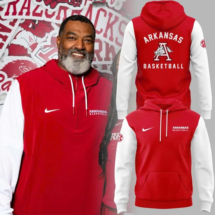 Arkansas Razorback Baseball Hoodie Red White The Hogs Merch Gifts For Razorback Fans-1