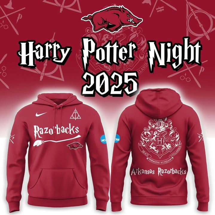 Arkansas Razorbacks x Harry Potter Night 2025 Hoodie Fan Merch Game Day Gifts For Him-1