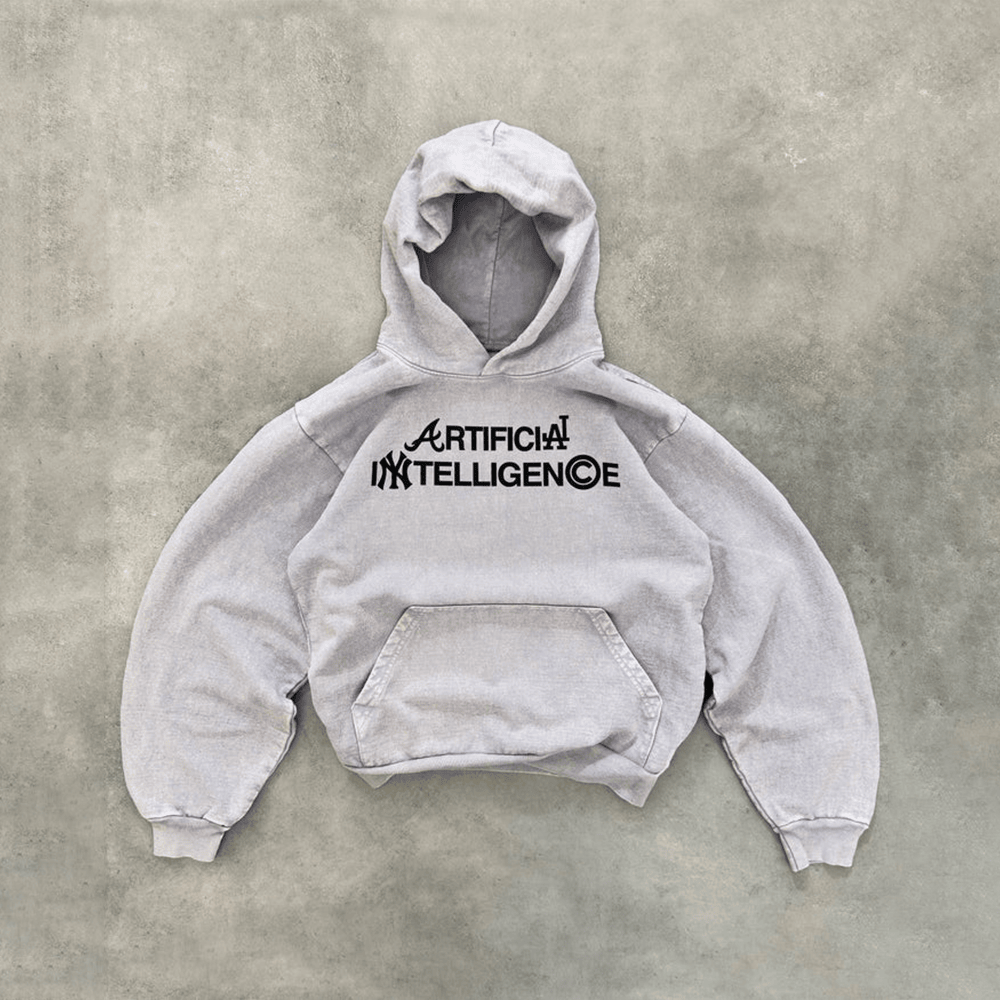 Artificial Intelligence Hoodie Grey Hoodie Best Father's Day Gifts Birthday Gifts For Friends-1