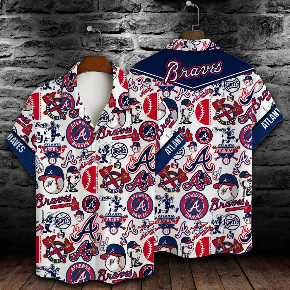 Atlanta Braves Hawaiian Shirt Baseball Aloha Shirt Atlanta Braves Christmas Gifts-1