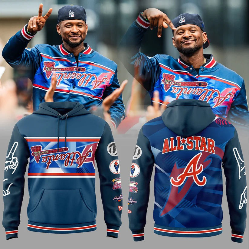 Atlanta Braves Peace Up A Town Down Usher Hoodie 2025 Baseball MLB All-Star Merch Fan Gifts-1