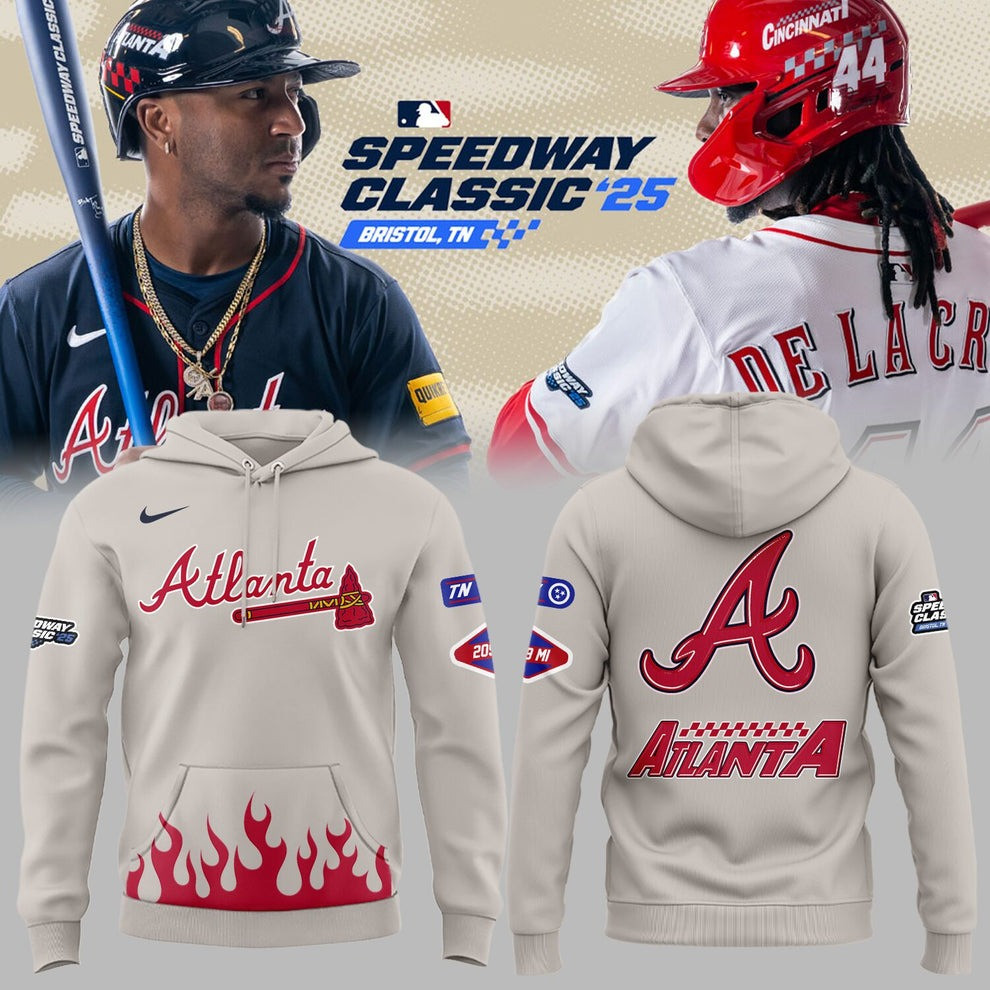 Atlanta Braves Speedway Classic '25 Hoodie 2025 Baseball Fan Merch Clothing Gift Ideas-1