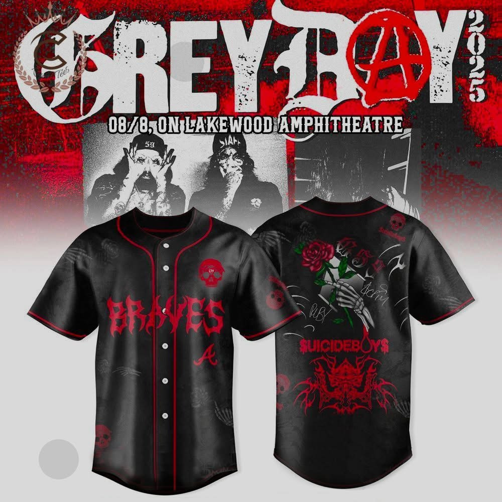 Atlanta Braves x $uicideboy$ Grey Day Tour Merch 2025 Jersey Baseball Fan Gift Ideas-1