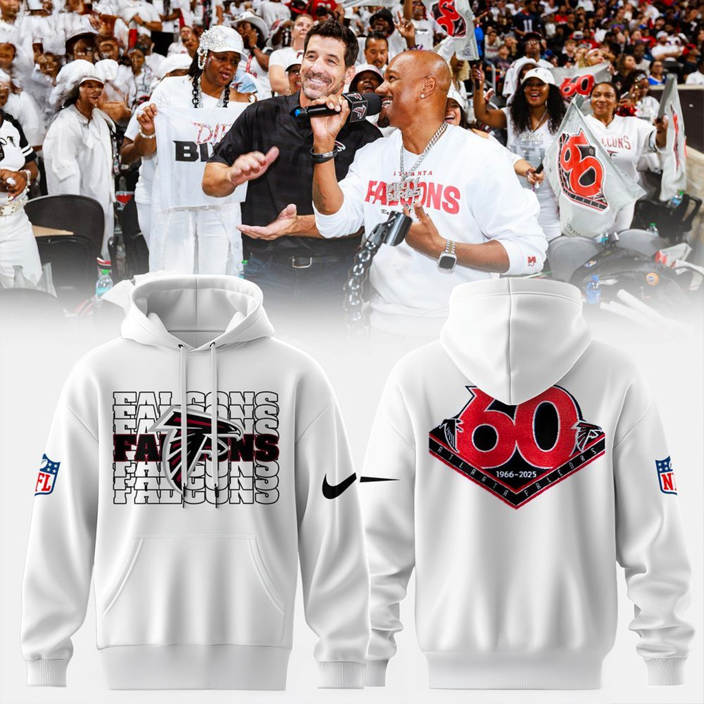 Atlanta Falcons 60th Season 1966 2025 Hoodie Falcons Merch Xmas Gifts For Football Fan-1 Atlanta Falcons 60th Season 1966 2025 Hoodie Falcons Merch Xmas Gifts For Football Fan-1