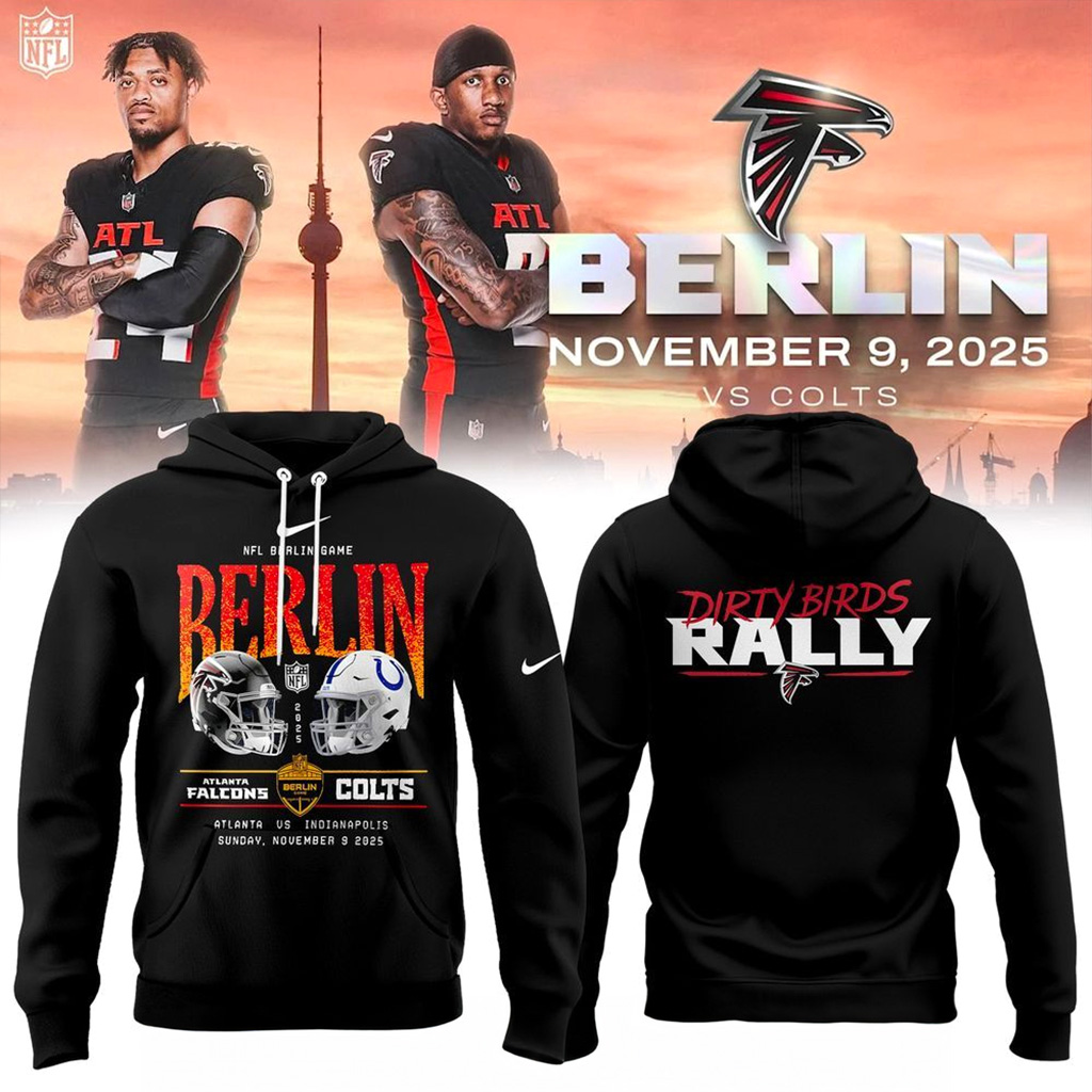 Atlanta Falcons Global Flight to Berlin 2025 Hoodie Atlanta Falcons Merch Gifts For Football Fan-1