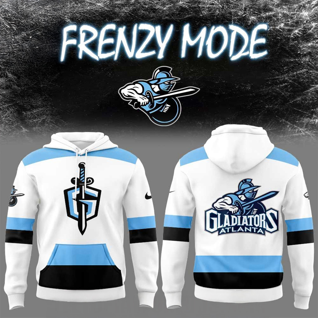 Atlanta Gladiators Frenzy Night Mode Uniform Hoodie Gladiators Merch Fans Gift Ideas-1