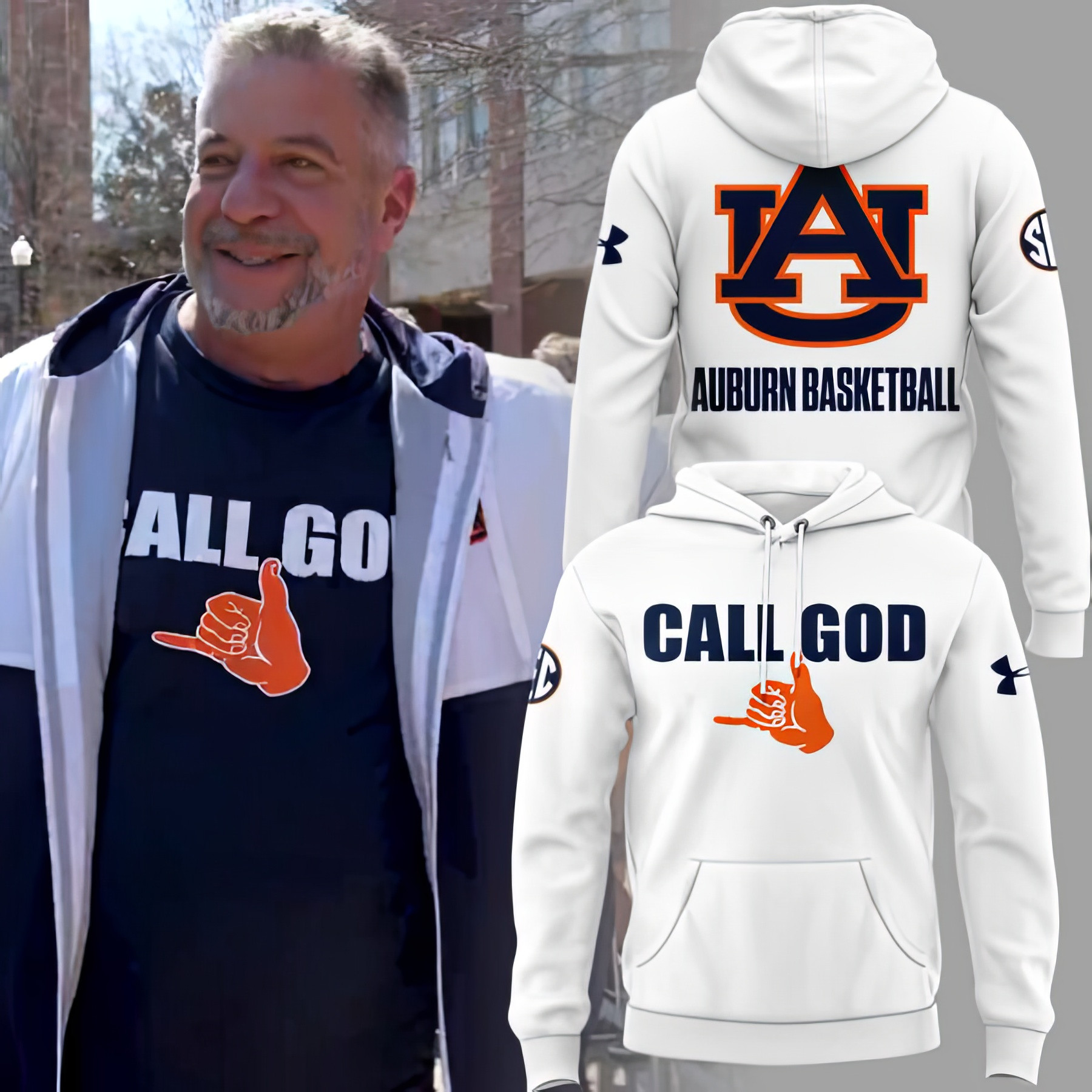 Auburn Tigers Basketball Call God Hoodie Best Gifts For Auburn Fans For Men Women-1