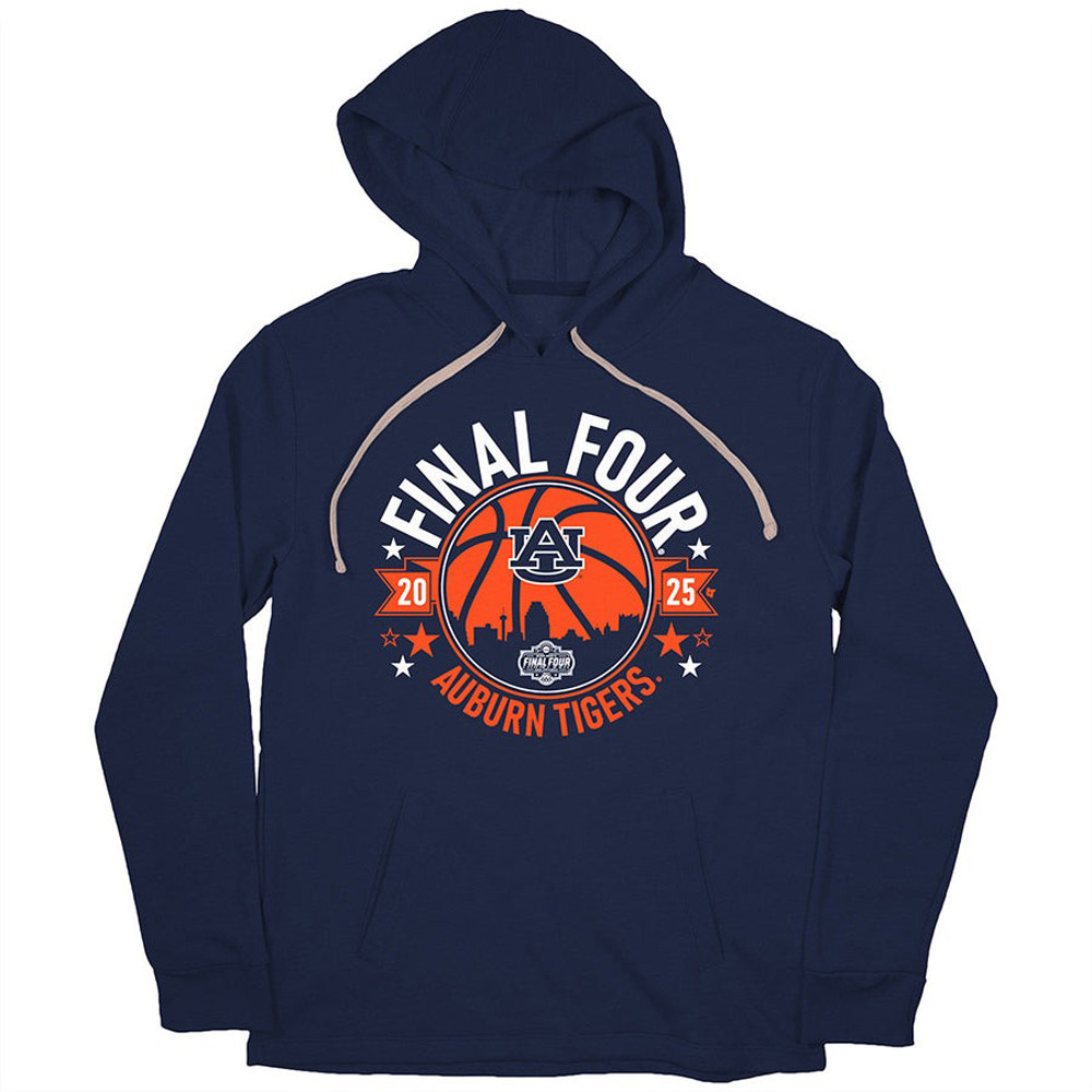 Auburn Tigers Final Four Merch Hoodie 2025 NCAA Men's Basketball March Madness Great Gifts-1