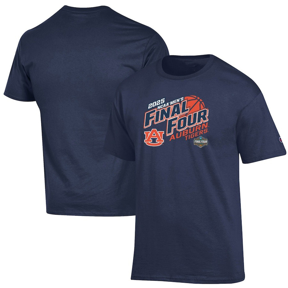 Auburn Tigers Final Four T-Shirt 2025 NCAA Men's Basketball March Madness Merch Fan Apparel-1