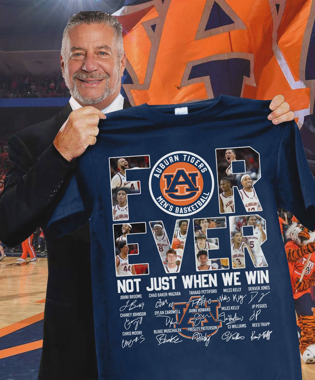 Auburn Tigers Forever Not Just When We Win T-Shirt Basketball For True Fans-1