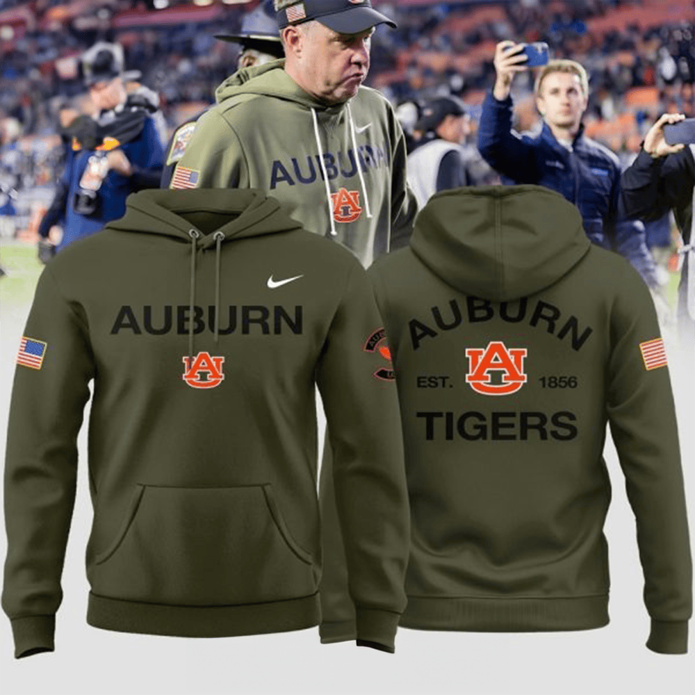 Auburn Tigers Military Appreciation 2025 Hoodie NFL X Military Clothing Auburn Tigers Fans Gift-1