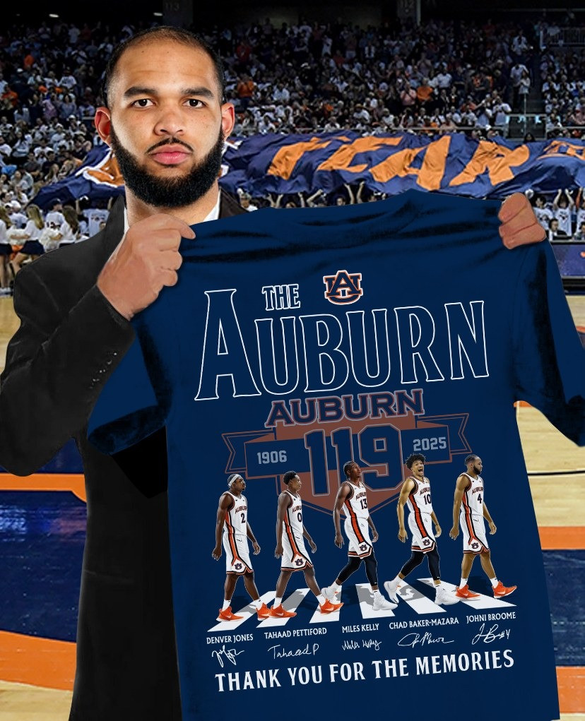 Auburn Tigers Thank You For The Memories 2025 T-Shirt Legends Best Gifts For Auburn Fans-1