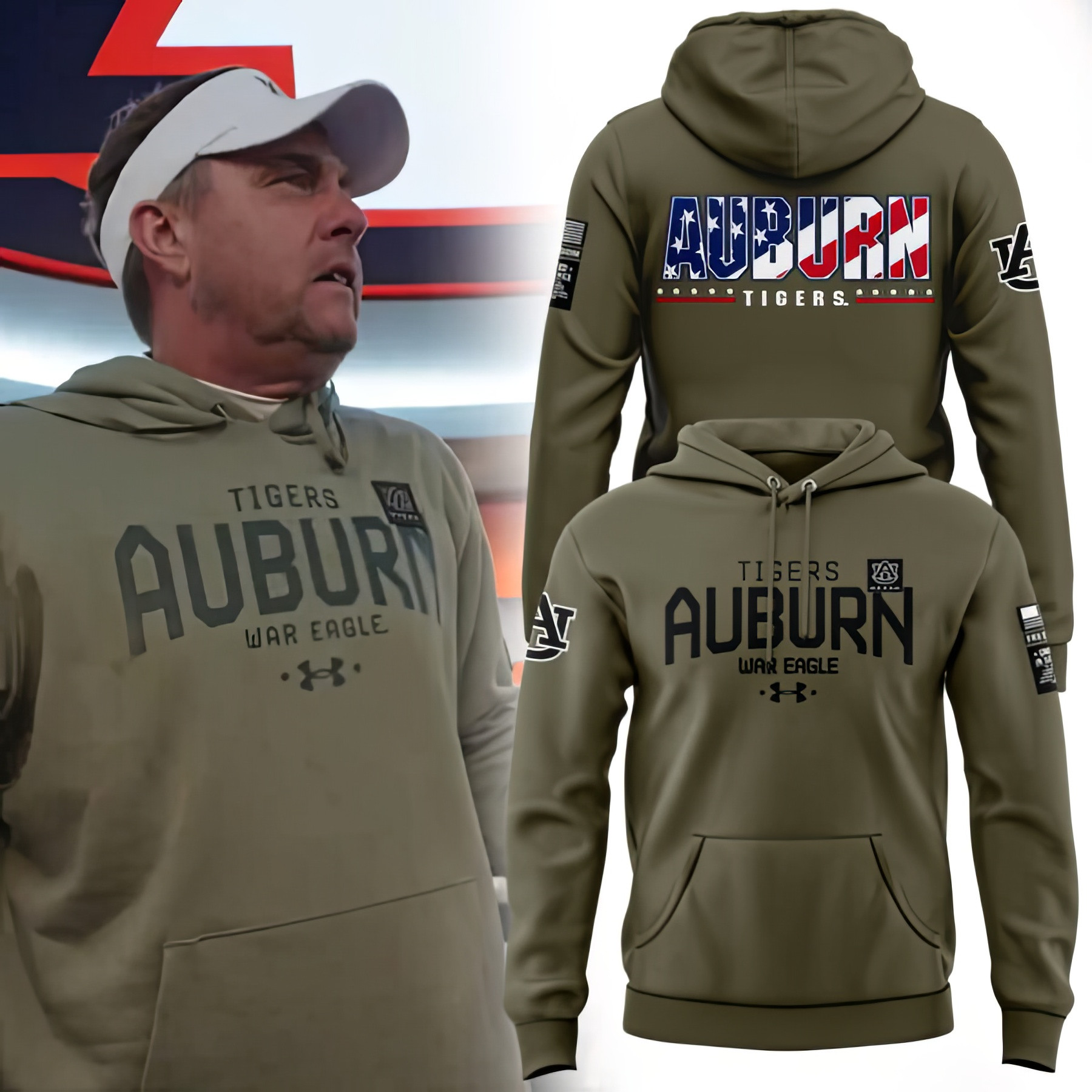 Auburn Tigers War Eagle Basketball Veteran Hoodie Best Gifts For Auburn Fans-1