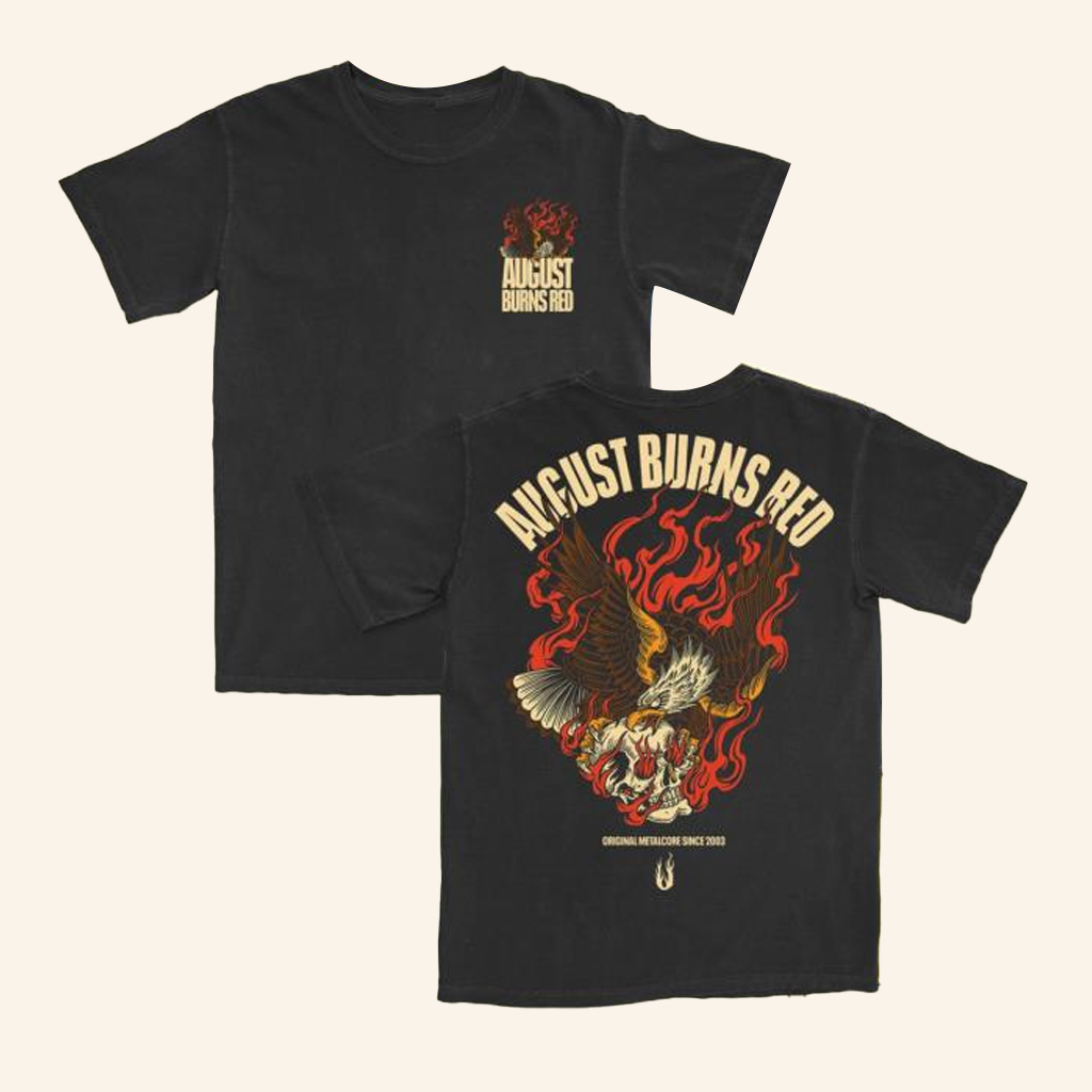 August Burns Red Tour Merch Fire Eagle T-Shirt Gifts For Band Fans-1