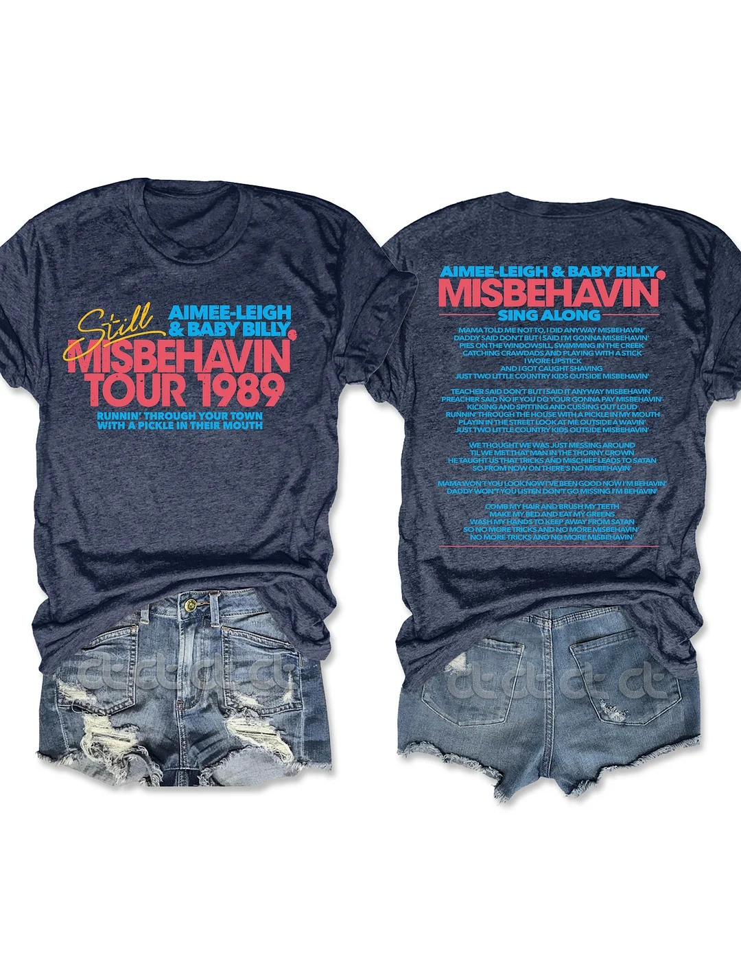 Baby Billy Misbehavin Sing Along Tour 1989 T-Shirt The Righteous Gemstones Merch Fan Gifts-1
