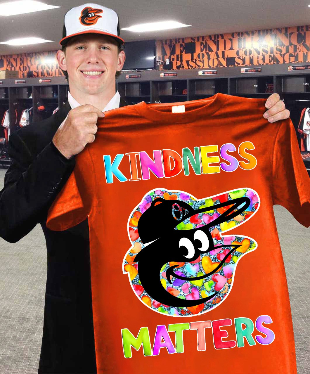 Baltimore Orioles Pride Kindness Matters T-Shirt Best Gifts For Baltimore Orioles Fans-1
