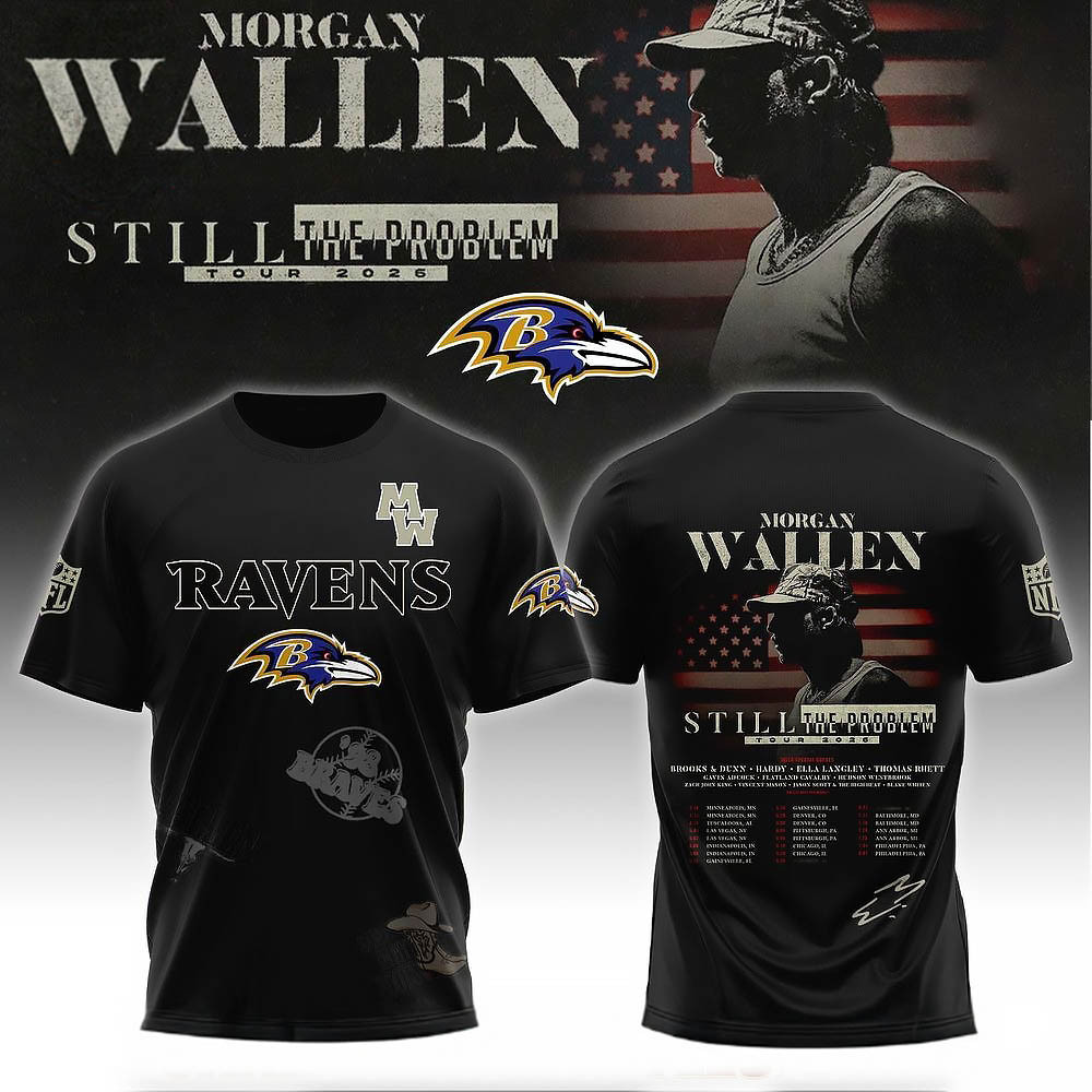 Baltimore Ravens Morgan Wallen Still The Problem Tour 2026 T-Shirt Morgan Wallen Concert Merch-1