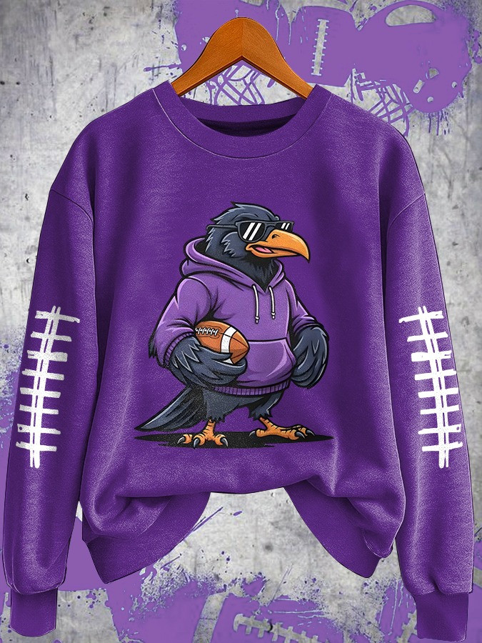 Baltimore Ravens Sweatshirt Football Best Christmas Gifts For Ravens Fans For Her-1