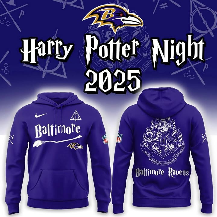 Baltimore Ravens x Harry Potter Night 2025 Hoodie Game Day Football Merch Gifts For Fans-1